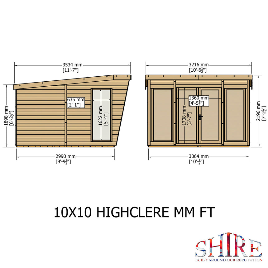 Shire Highclere 10ft x 10ft Summerhouse