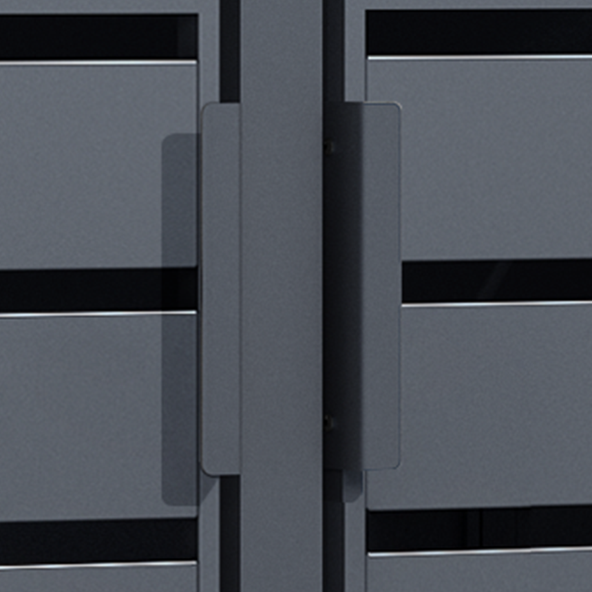 Triple Wheelie Bin Store by Garden Guard - Premium Range Storage in Anthracite Grey