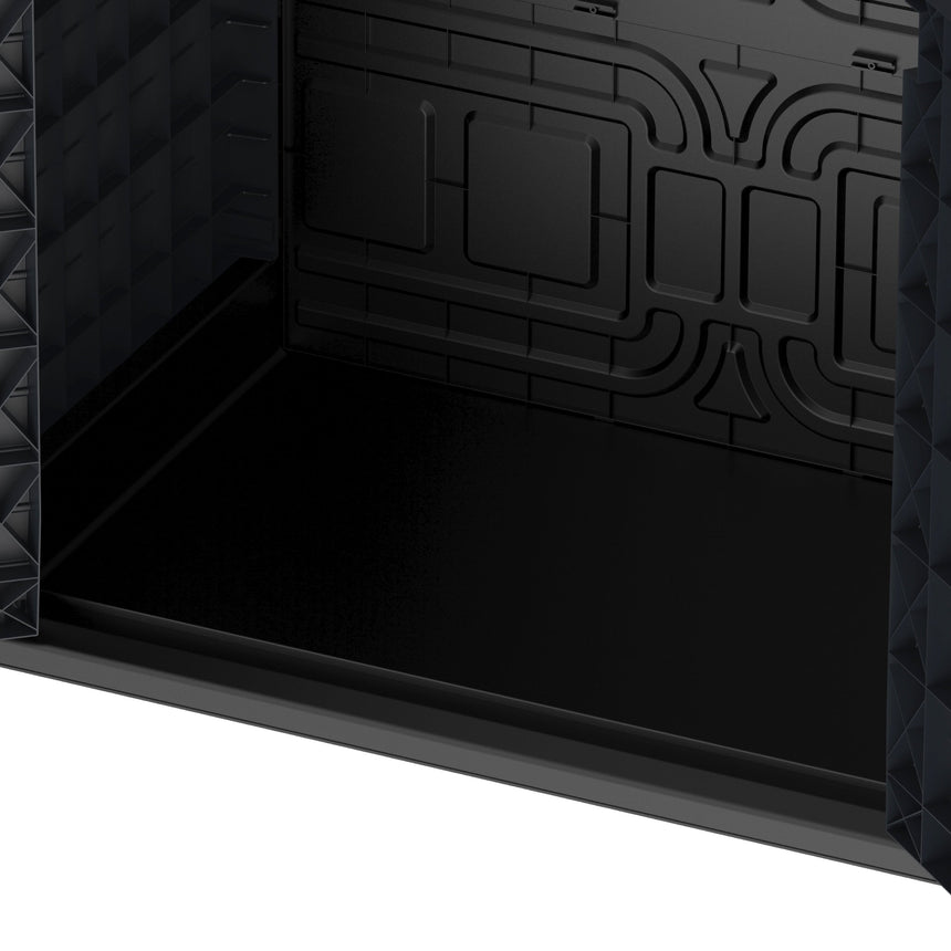 Duramax StoreAway Cedargrain Plastic Garden Storage Box - 850L - Grey