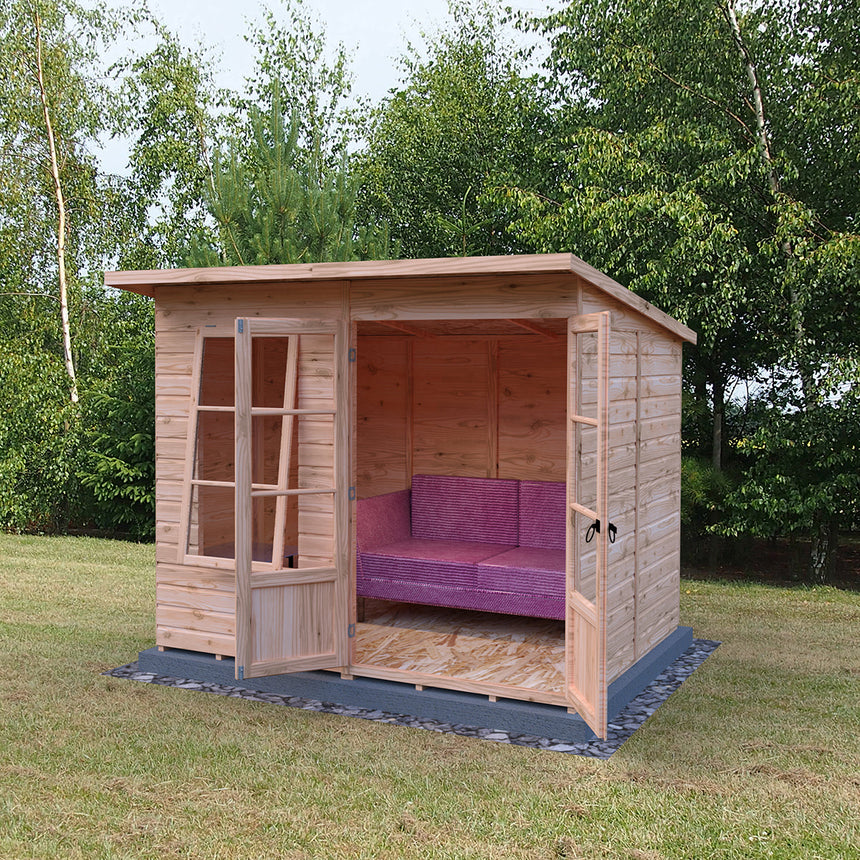 Shire Dahlia 8ft x 6ft Pent Summerhouse