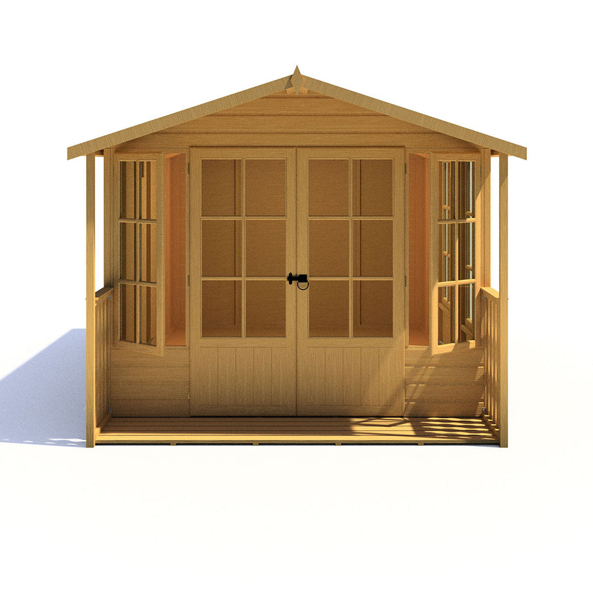 Shire Delmora 8ft x 14ft Summerhouse with Verandah