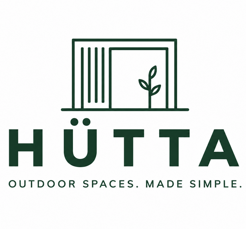Hutta Metal Pergola 3m x 3m Free Standing - Graphite Grey