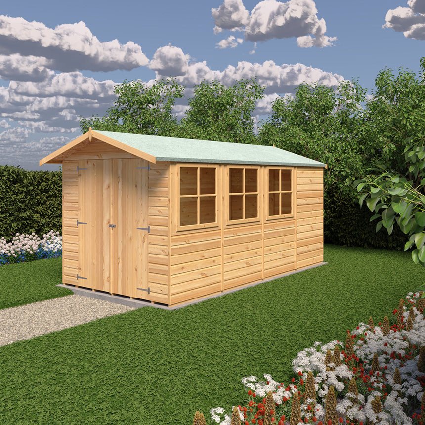 Shire Jersey 7ft x 13ft Shiplap Apex Shed