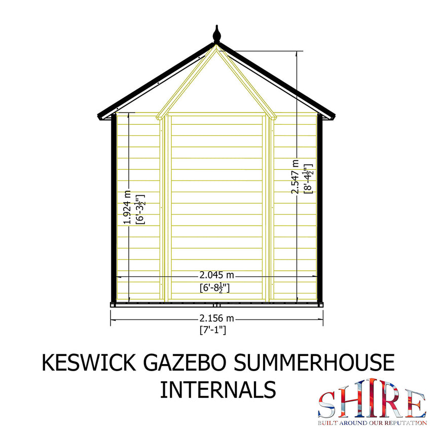 Shire Keswick 6ft x 6ft Summerhouse