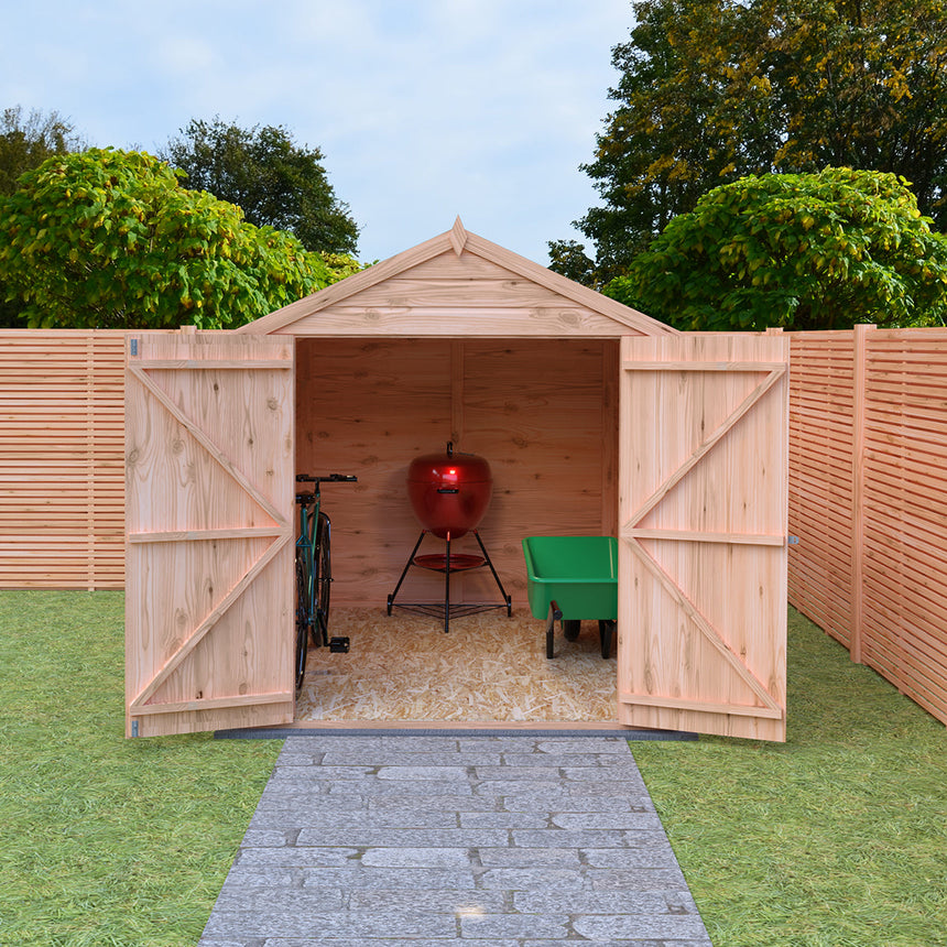 Shire Langley 8ft x 6ft Double Door Shiplap Shed NEW