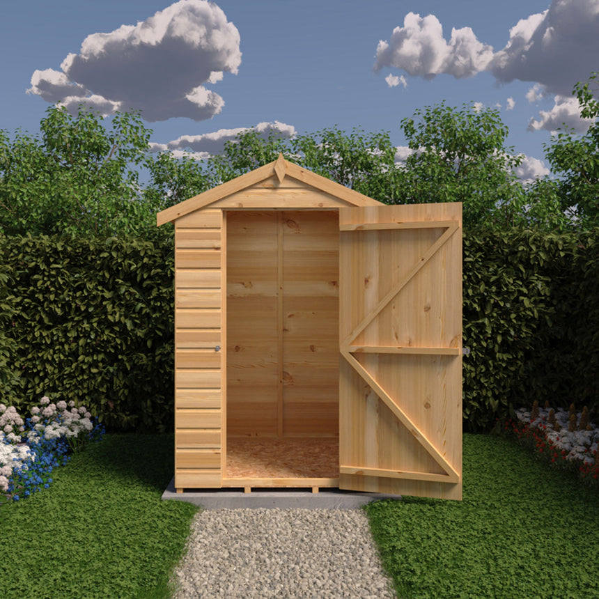 Shire Alderney 7ft x 5ft Shiplap Apex Shed NEW SIZE