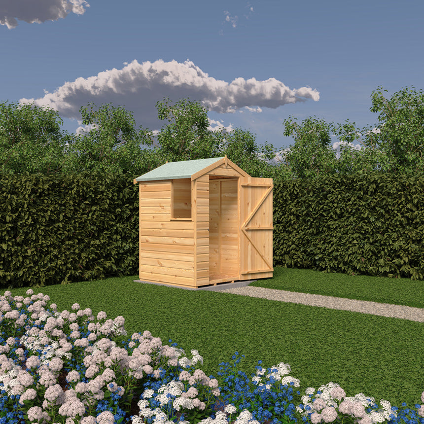 Shire Alderney 7ft x 5ft Shiplap Apex Shed NEW SIZE