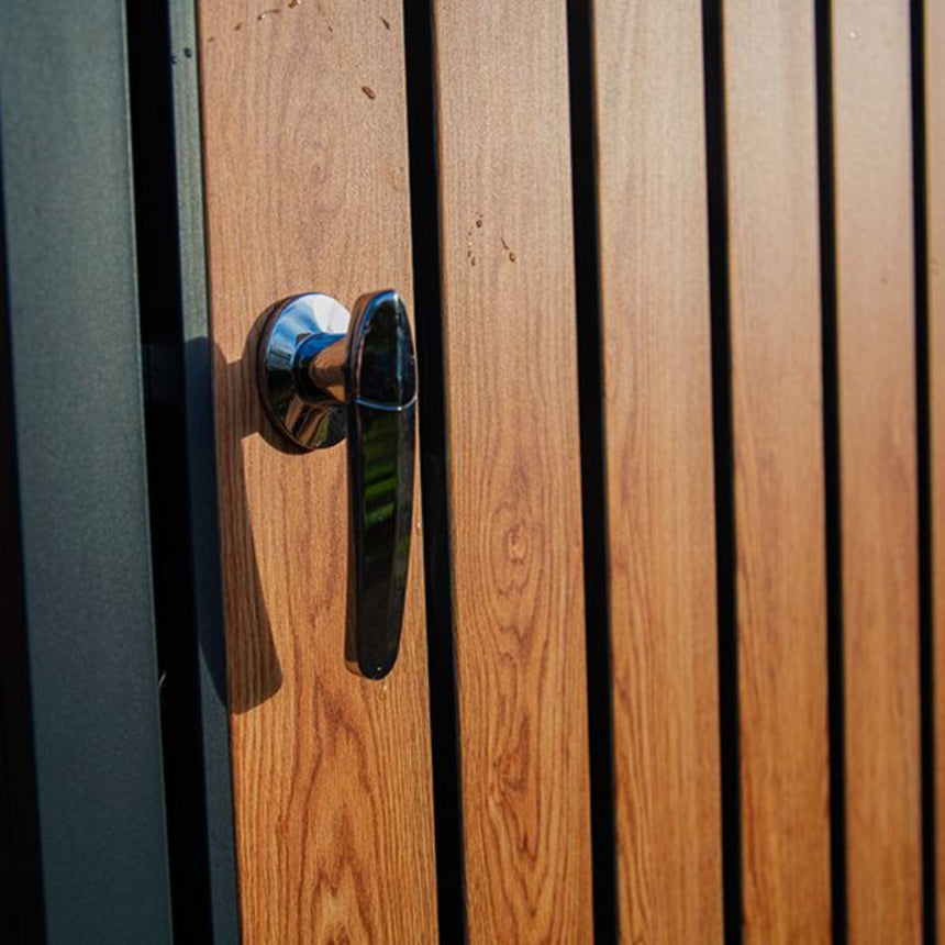 Wood Effect Wheelie Bin Storage - Single Bin Store