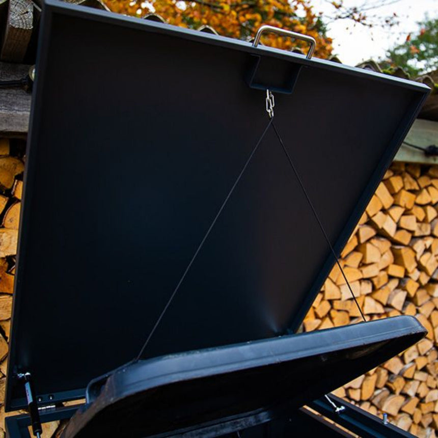 Wood Effect Wheelie Bin Storage - Single Bin Store