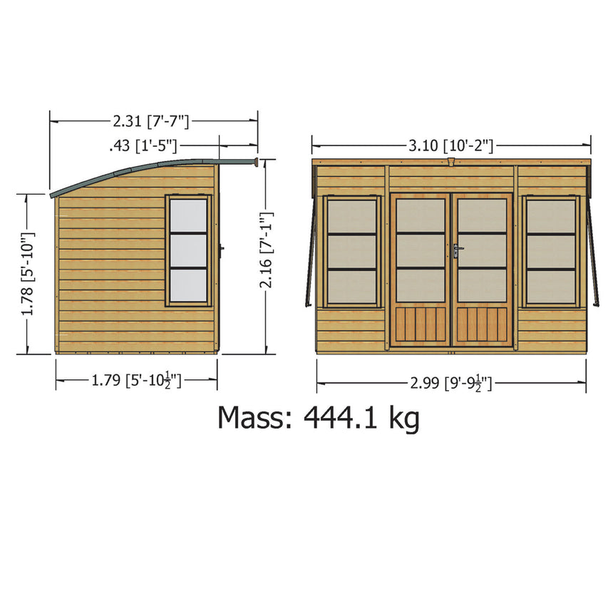 Shire Orchid 10ft x 6ft Summerhouse