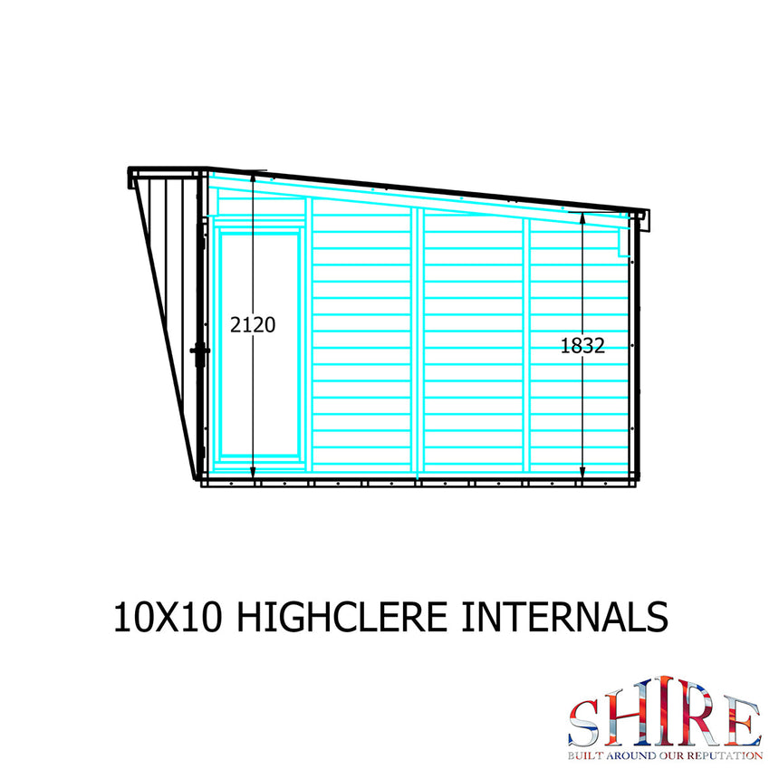 Shire Highclere 10ft x 10ft Summerhouse