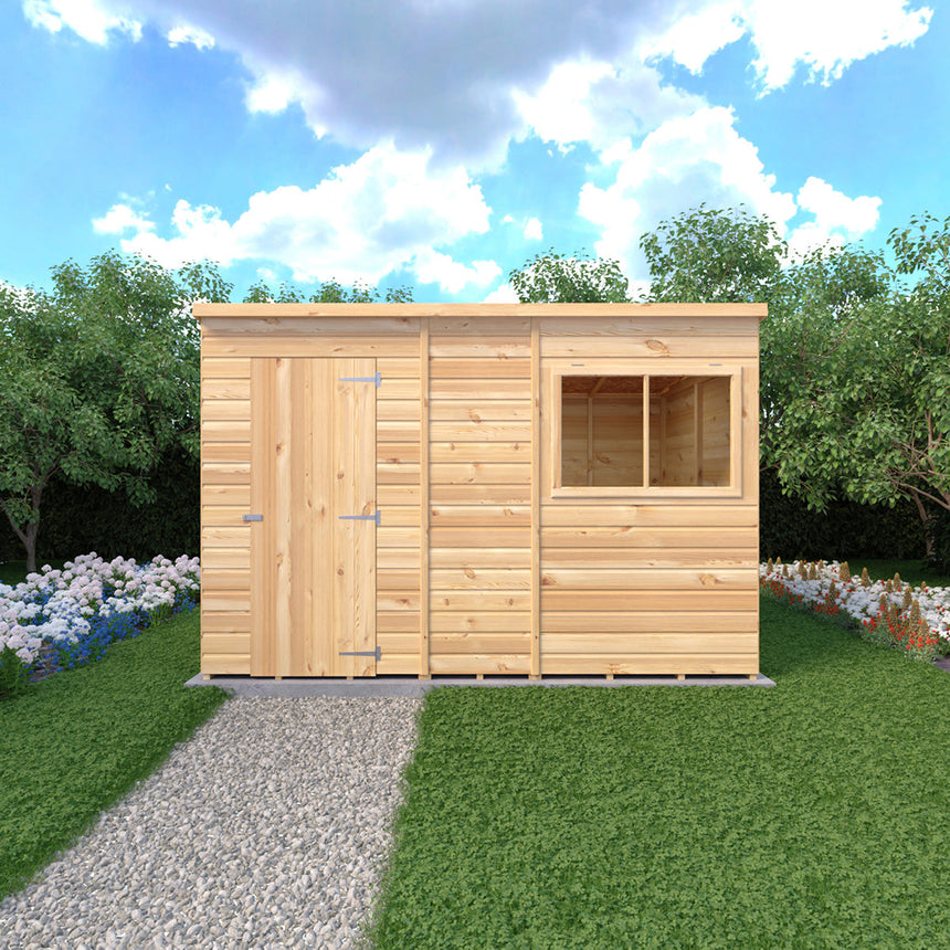 Shire Pent 10ft x 6ft Shiplap Shed NEW