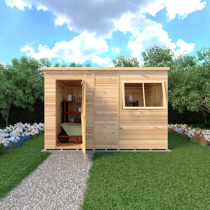 Shire Pent 10ft x 6ft Shiplap Shed NEW