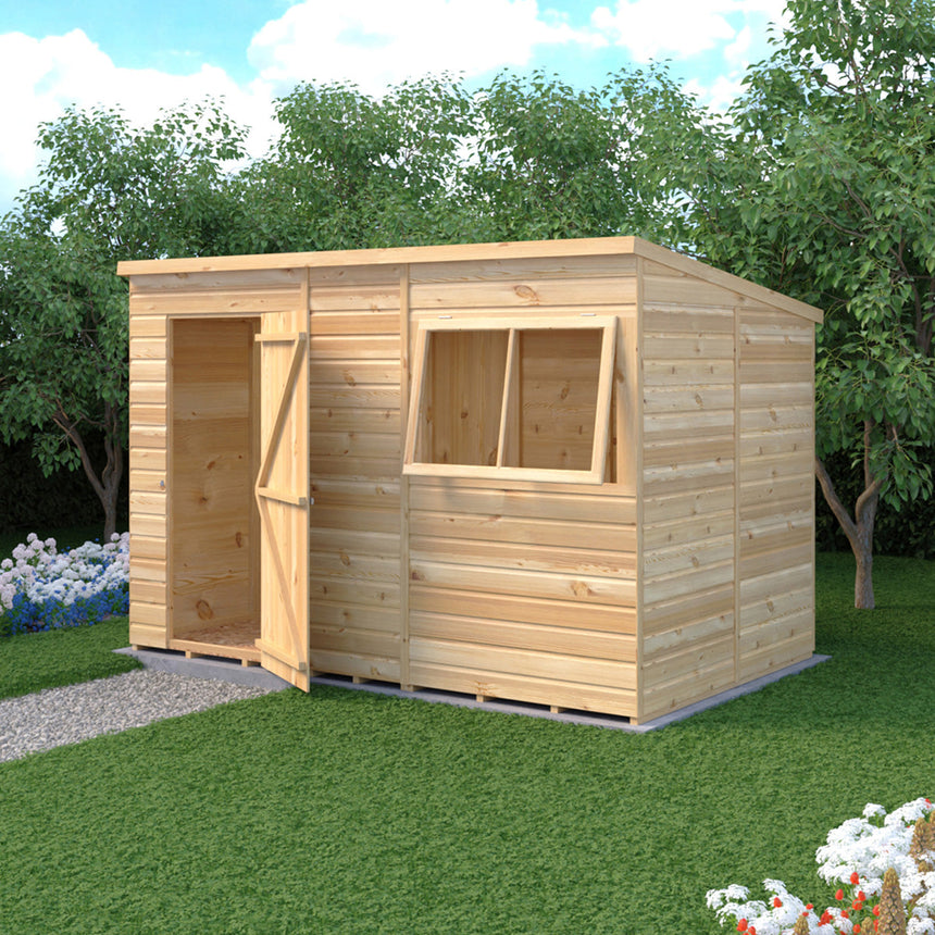 Shire Pent 10ft x 6ft Shiplap Shed NEW