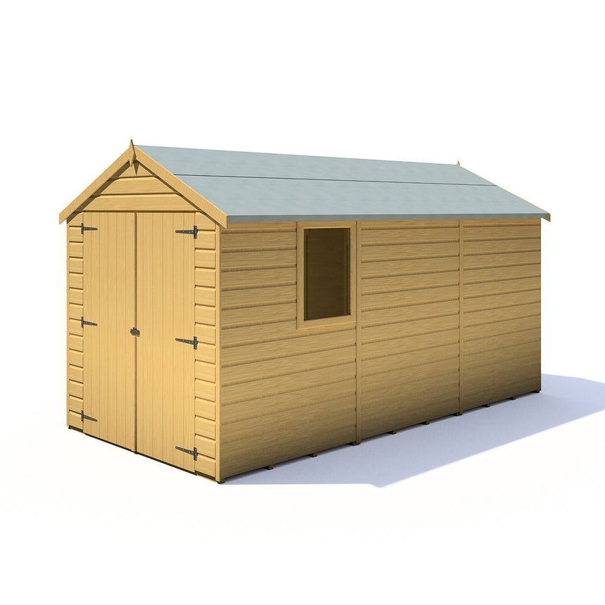 Shire Warwick 6ft x 12ft Shiplap Apex Double Door Shed