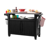 Keter Unity XL BBQ Table Double - Anthracite.