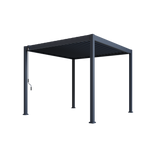 Hutta Metal Pergola 3m x 3m Free Standing - Graphite Grey