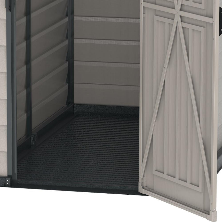 Duramax Evermore - 4ft x 6ft Plastic Garden Shed in Grey