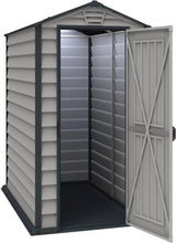 Duramax Evermore - 4ft x 6ft Plastic Garden Shed in Grey