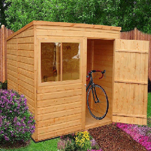 Shire 6ft x 8ft Pent Wooden Garden Shed