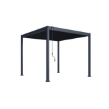 Hutta Metal Pergola 3m x 3m Free Standing - Graphite Grey