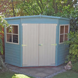 Shire 7ft x 7ft Corner Pressure Treated Shed