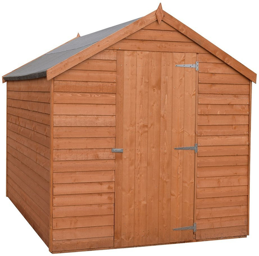 Shire Value Overlap 8ft x 6ft Windowless Shed with Single Door