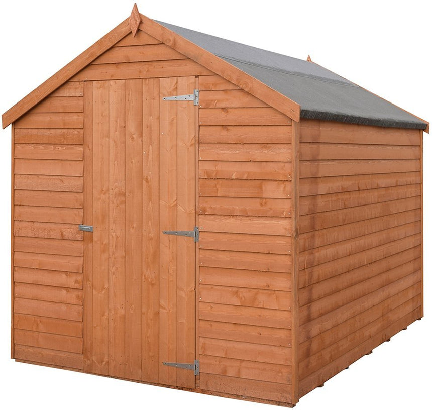 Shire Value Overlap 8ft x 6ft Windowless Shed with Single Door