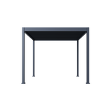 Hutta Metal Pergola 3m x 3m Free Standing - Graphite Grey