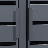 Triple Wheelie Bin Store by Garden Guard - Premium Range Storage in Anthracite Grey