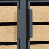 Double Wheelie Bin Store by Garden Guard - Premium Range Storage in Wood Effect
