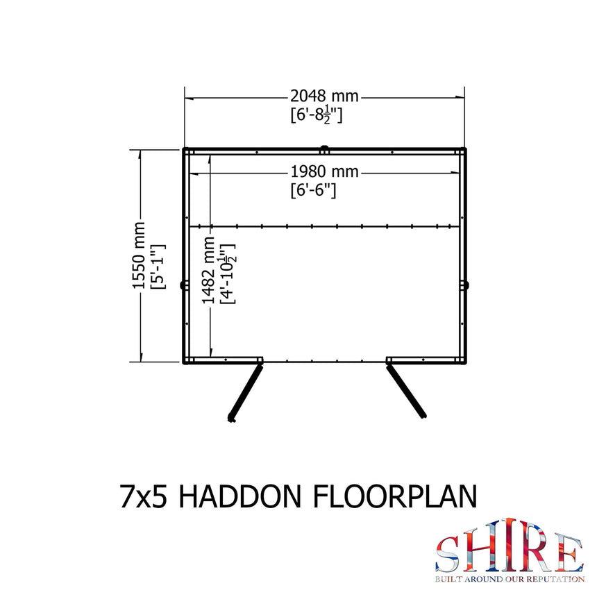 Shire Haddon 7ft x 5ft Summerhouse