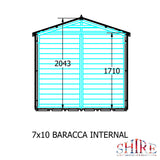 Shire Barraca  10ft x 7ft Shiplap Shed