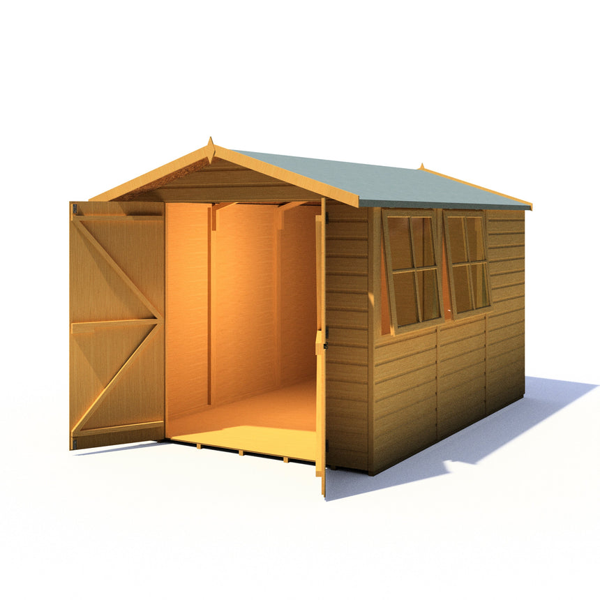 Shire Guernsey 10ft x 7ft Shiplap Apex Shed