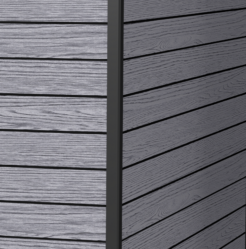 Pro Grade 7ft x 7ft Pent Roof Premium Plastic Garden Shed - Grey/Anthracite Wood Touch Texture