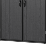 Pro Grade 7ft x 7ft Pent Roof Premium Plastic Garden Shed - Grey/Anthracite Wood Touch Texture