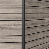 Pro Grade 7ft x 7ft Pent Roof Premium Plastic Garden Shed - Oak Woodgrain Texture