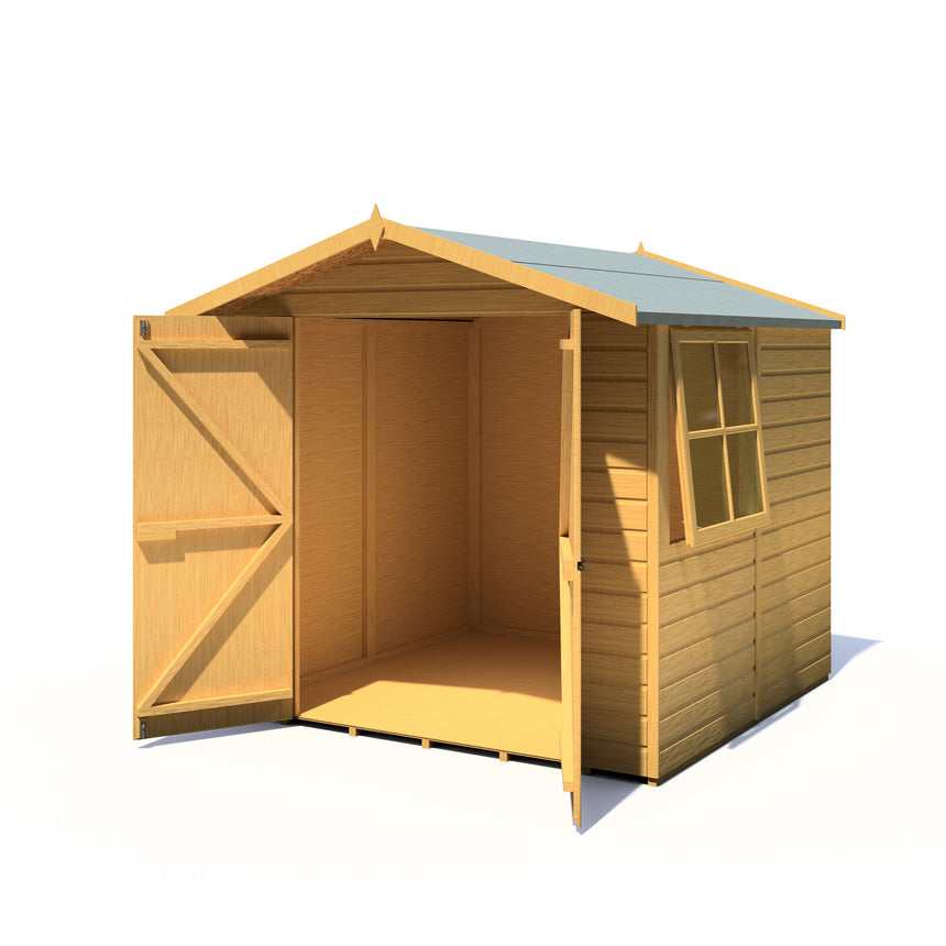 Shire Alderney 7ft x 7ft Apex Garden Shed