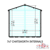 Shire Chatsworth 7ft x 7ft Summerhouse