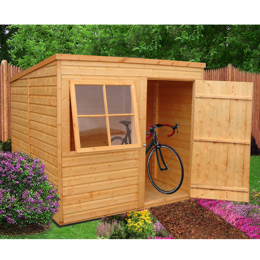 Shire Shiplap 7ft x 7ft Pent Wooden Garden Shed