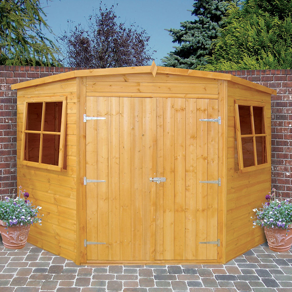 Shire Shiplap 10ft x 10ft Corner Shed