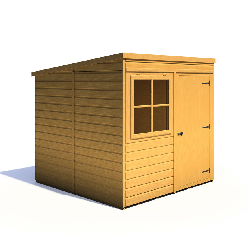 Shire 6ft x 8ft Pent Wooden Garden Shed