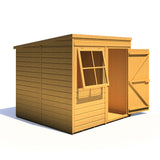 Shire Shiplap 7ft x 7ft Pent Wooden Garden Shed