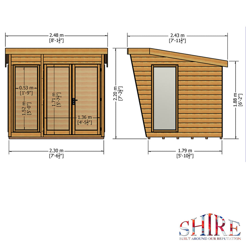 Shire Highclere 8ft x 6ft Summerhouse