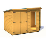 Shire Barclay 8ft x 12ft With Side Shed