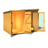 Shire Barclay 8ft x 12ft With Side Shed