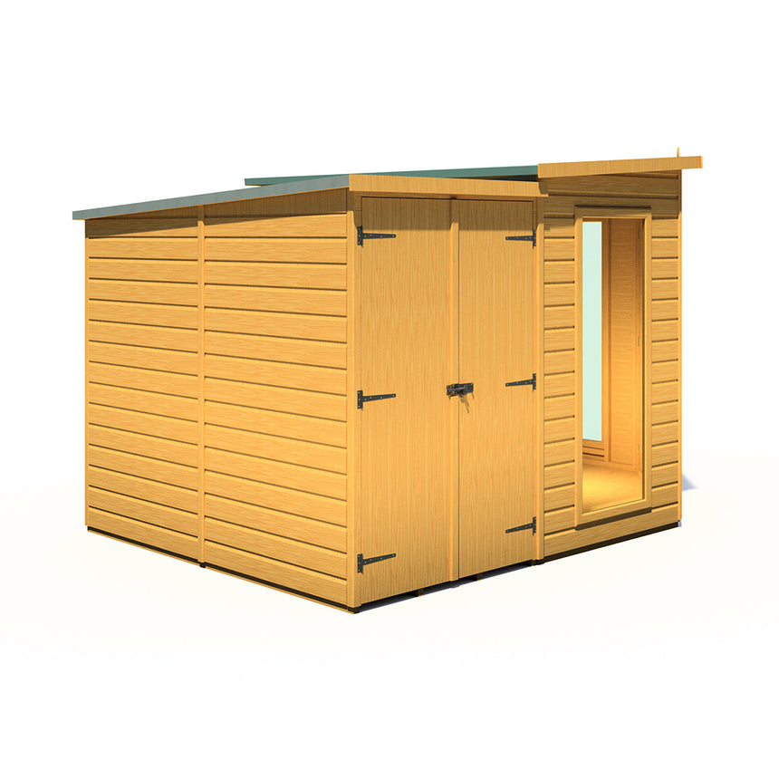 Shire Barclay 8ft x 12ft With Side Shed