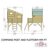 Shire Command Post, Platform & Slide Playhouse