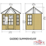 Shire 7ft x 6ft Summerhouse Gazebo