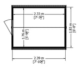 Shire Garden Value Overlap 8ft x 6ft Pressure Treated Shed